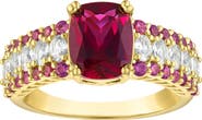 FZN Lab Created Ruby Cushion Ring