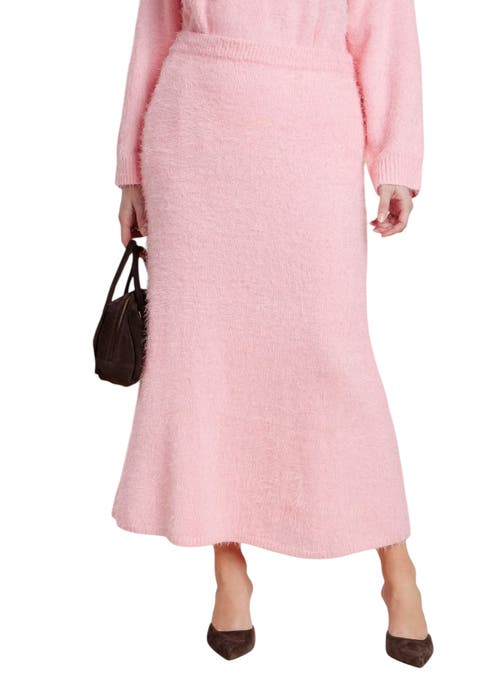 Fuzzy Maxi Sweater Skirt