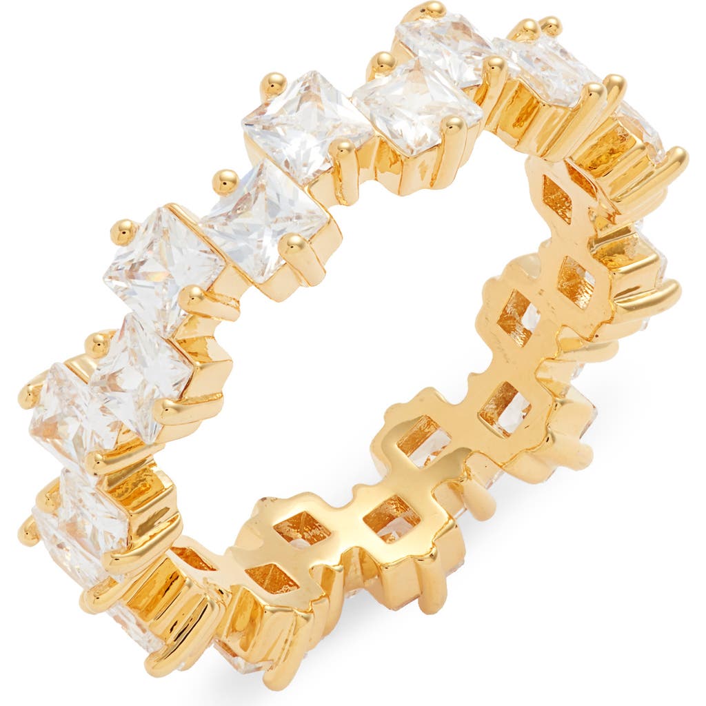 Shop Nordstrom Scattered Cubic Zirconia Eternity Ring In Clear- Gold