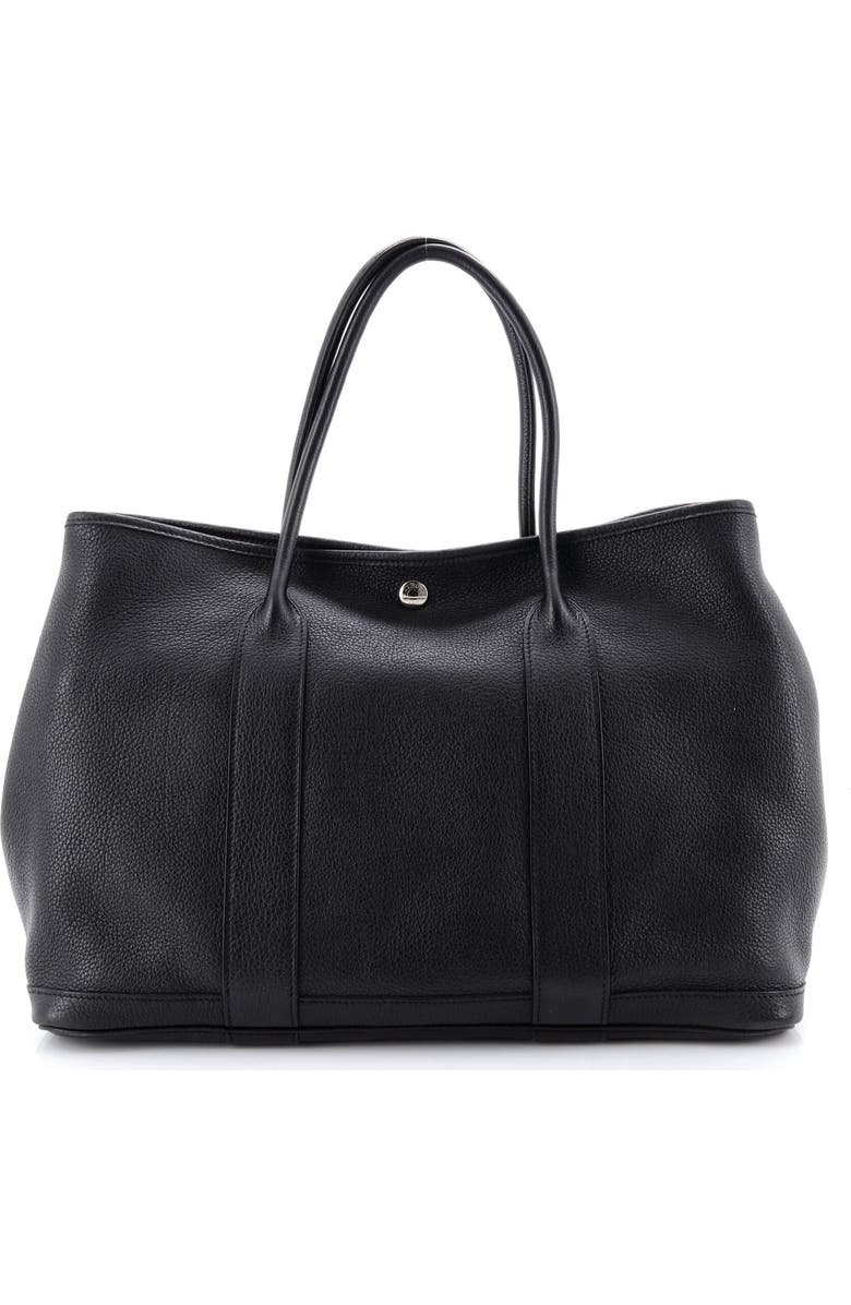 Pre-Owned Hermes Garden Party Tote Leather 36, Alternate, color, Noir