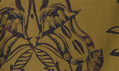 Ulla Johnson Severine Floral Cotton Flutter Sleeve Top In Green