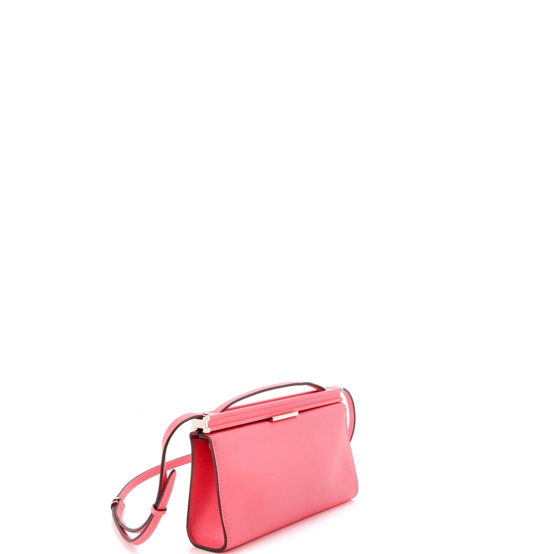 Pre-Owned Hermes Clic-H Shoulder Bag Evercolor 21, Alternate, color, Rose Azalee