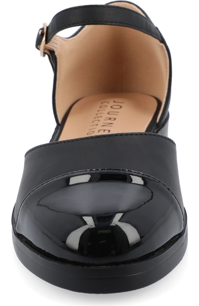 Journee Collection Tesley Cap Toe Mary Jane Flat, Alternate, color,