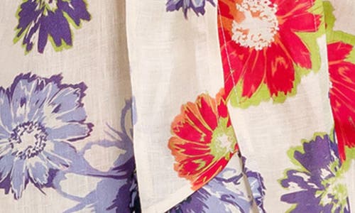 The Lazy Poet Rosie Floral Linen Short Pajamas In White