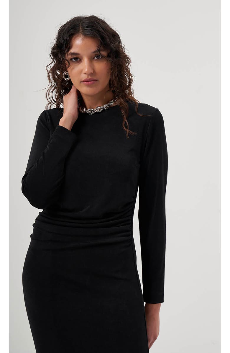 Mizalle MZL Long Sleeved Gathered Dress, Alternate, color,