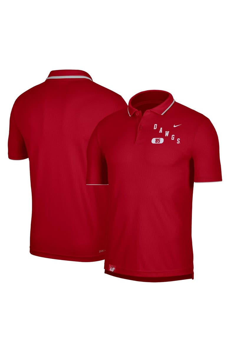 Nike Men's Nike Red Georgia Bulldogs Wordmark Performance Polo, Main, color,