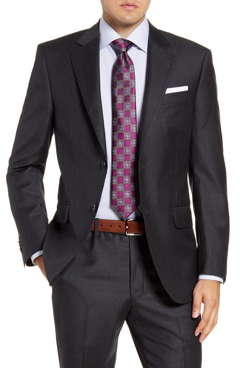 Peter Millar Flynn Classic Fit Plaid Wool Suit, Alternate, color,