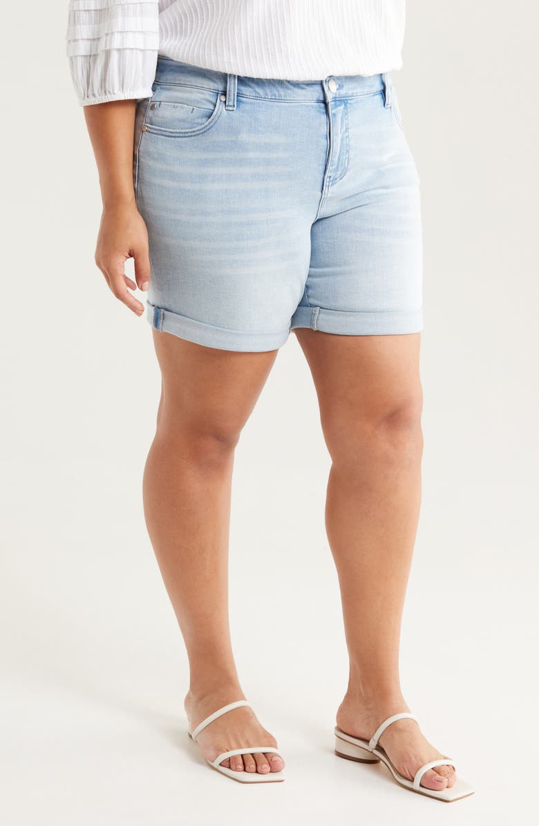 Liverpool Los Angeles Marley Girlfriend Cuff Denim Shorts, Alternate, color, 