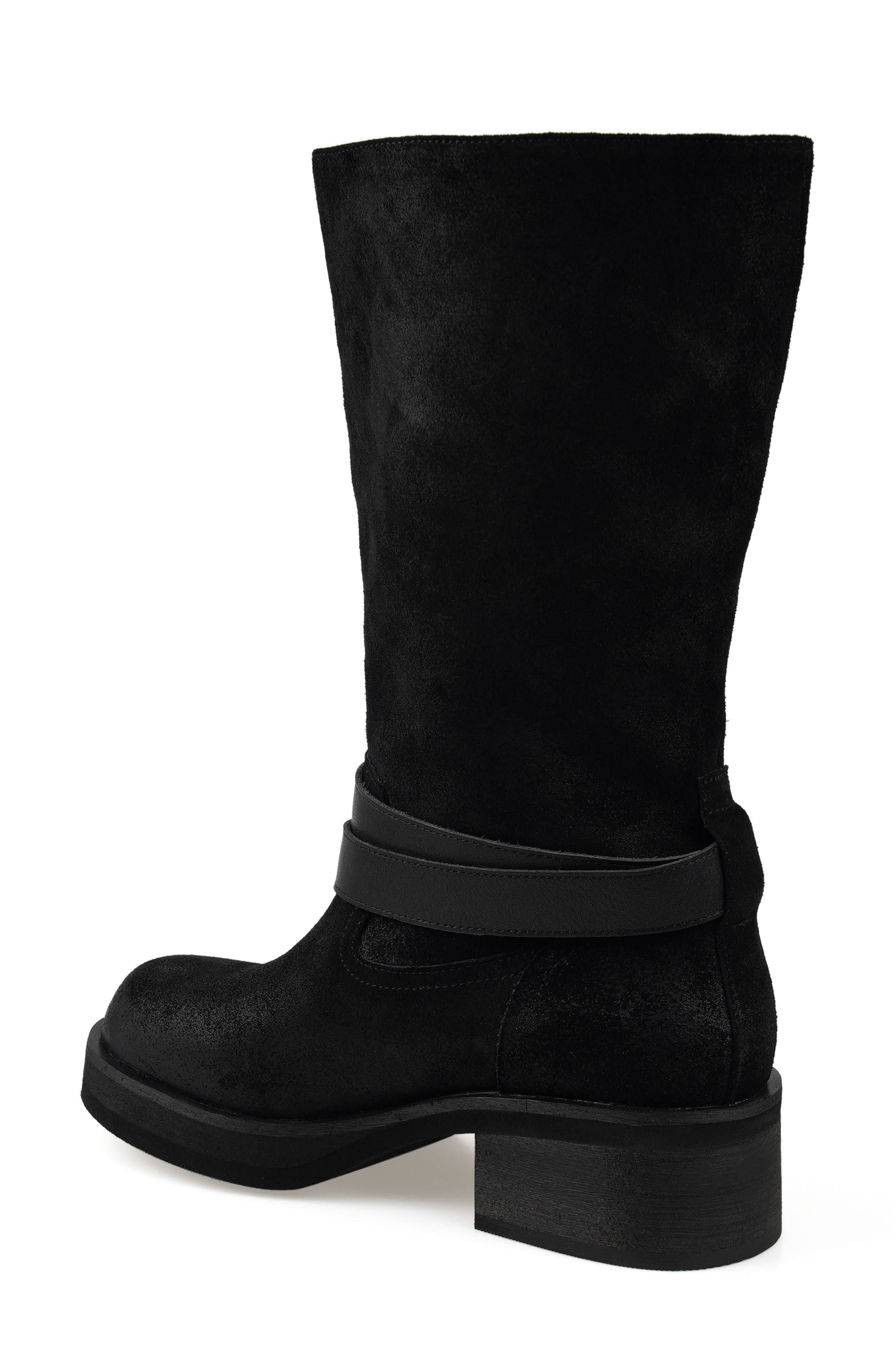 Candie's Crib Block Heel Boot, Alternate, color, Black