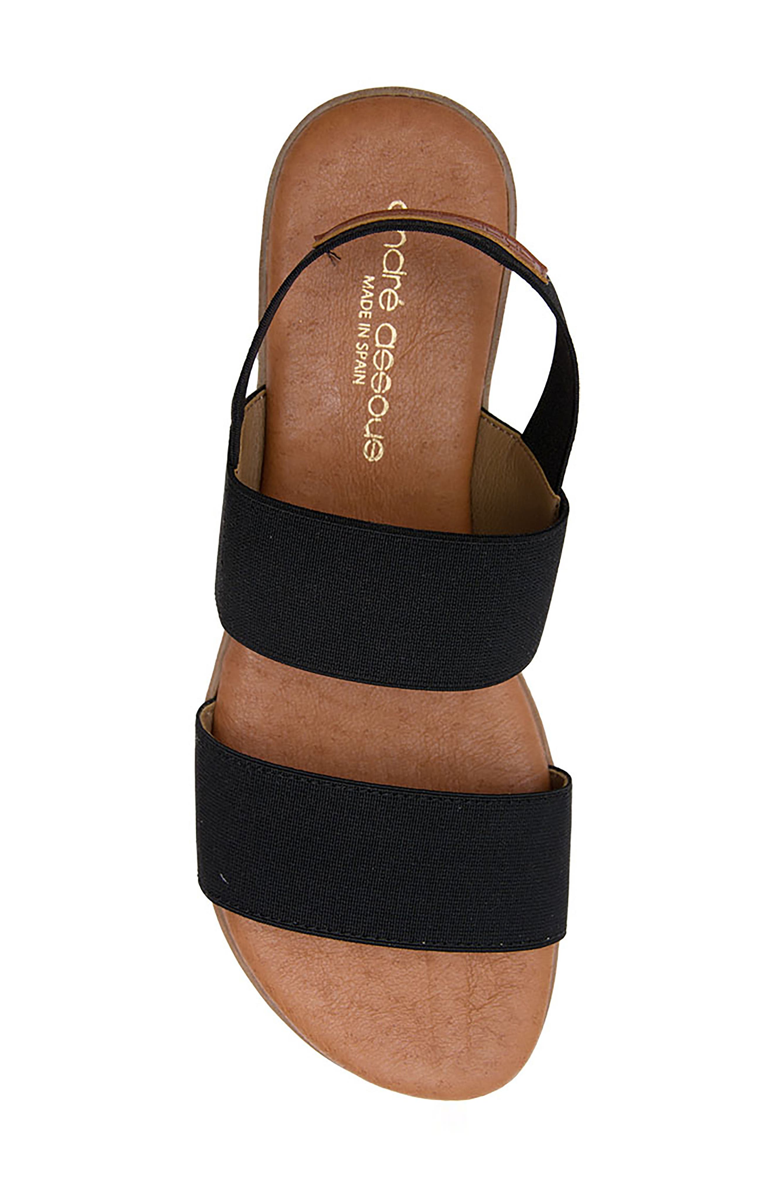 André Assous Nigella Sandal, Alternate, color, Black