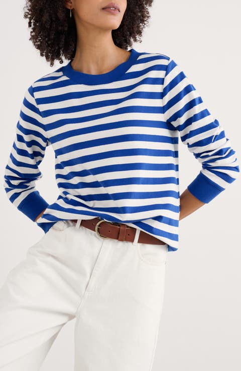 Nessa Stripe Organic Cotton Sweatshirt