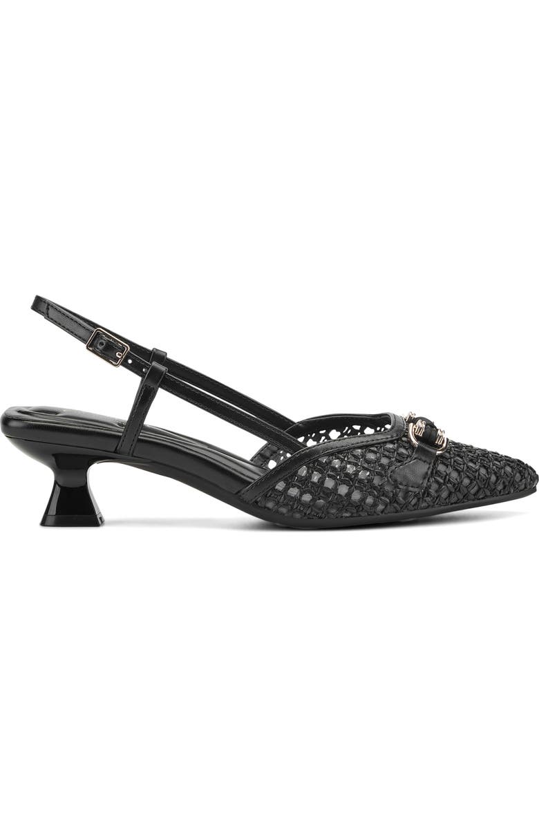 Easy Spirit Hetty Pointed Toe Slingback Pump, Alternate, color, Black