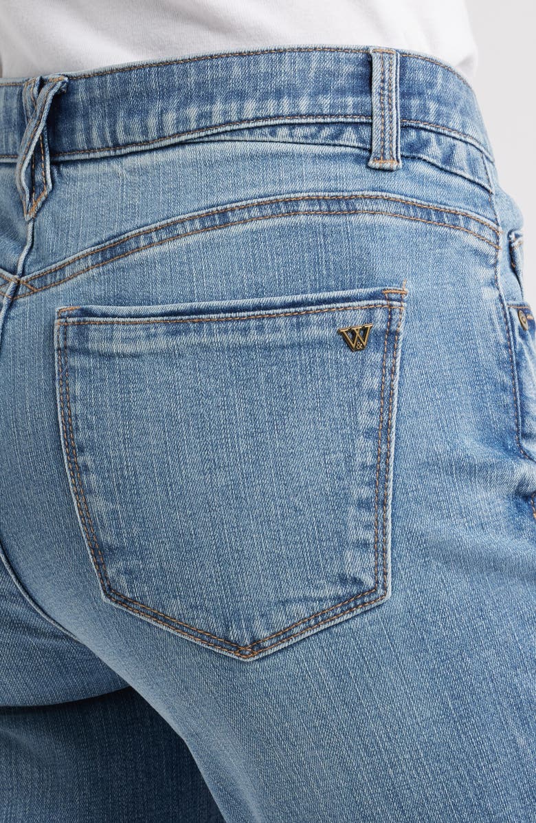 Wit & Wisdom Logan 'Ab'Solution High Waist Ankle Slim Straight Leg Jeans, Alternate, color, Light Blue Artisanal