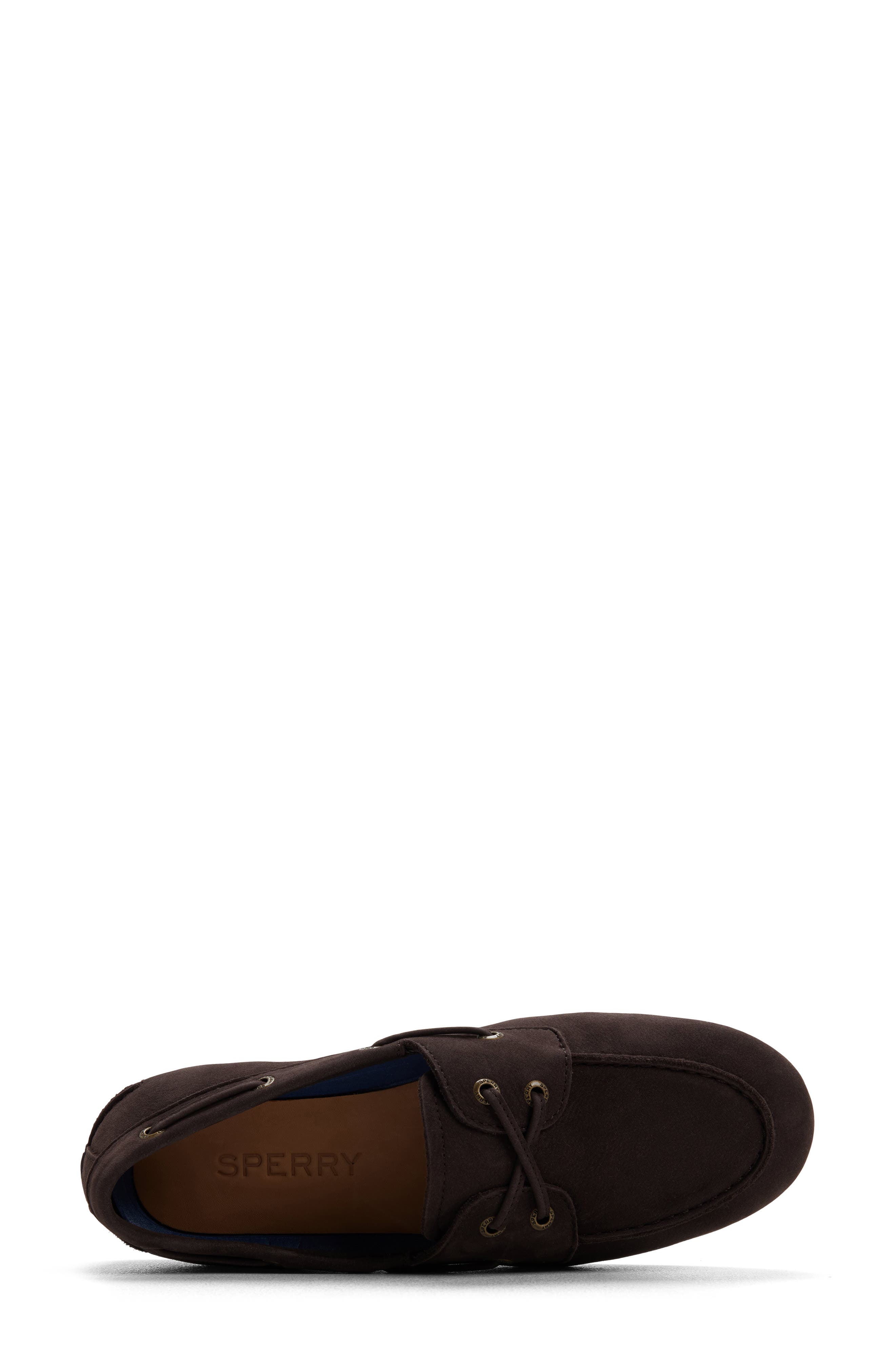 Sperry Slim Boat Shoe, Alternate, color, Dark Brown