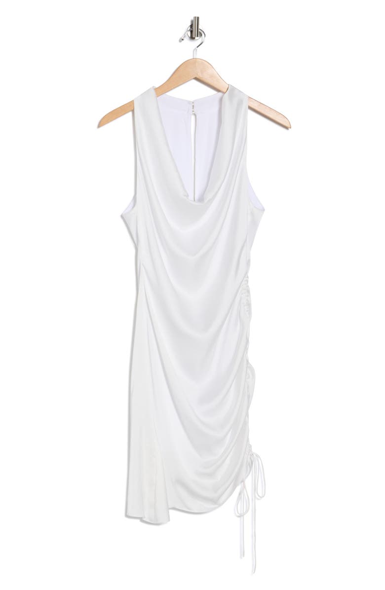 Julia Jordan Cowl Neck Side Scruch Minidress, Alternate, color, Ivory