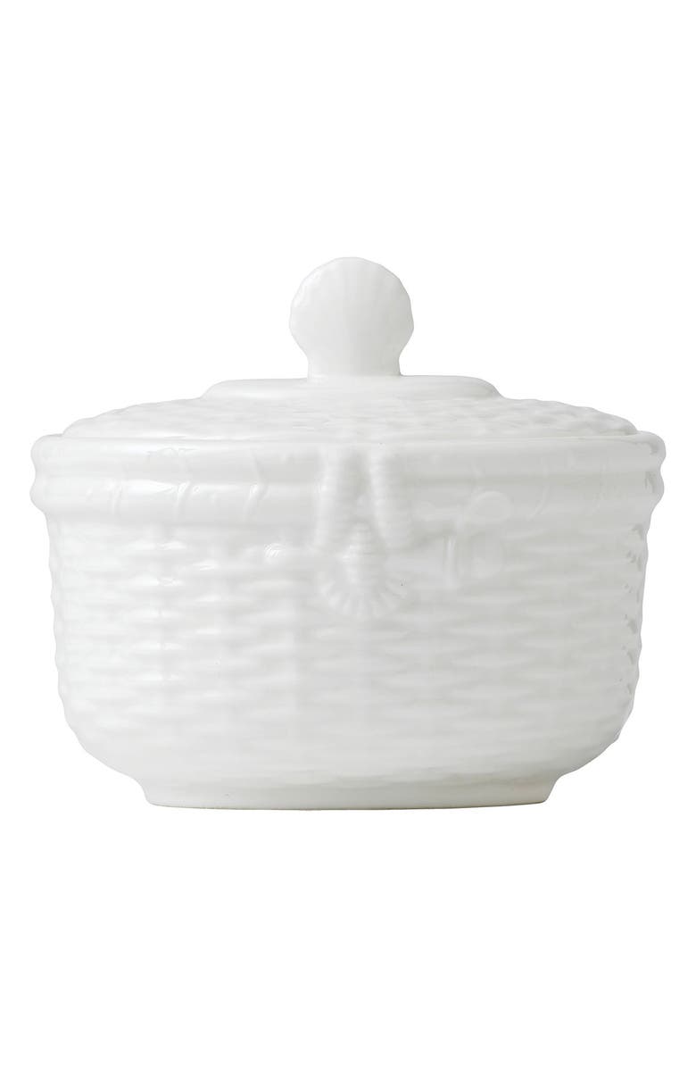Wedgwood Nantucket Basket Bone China Covered Sugar Dish, Main, color, 
