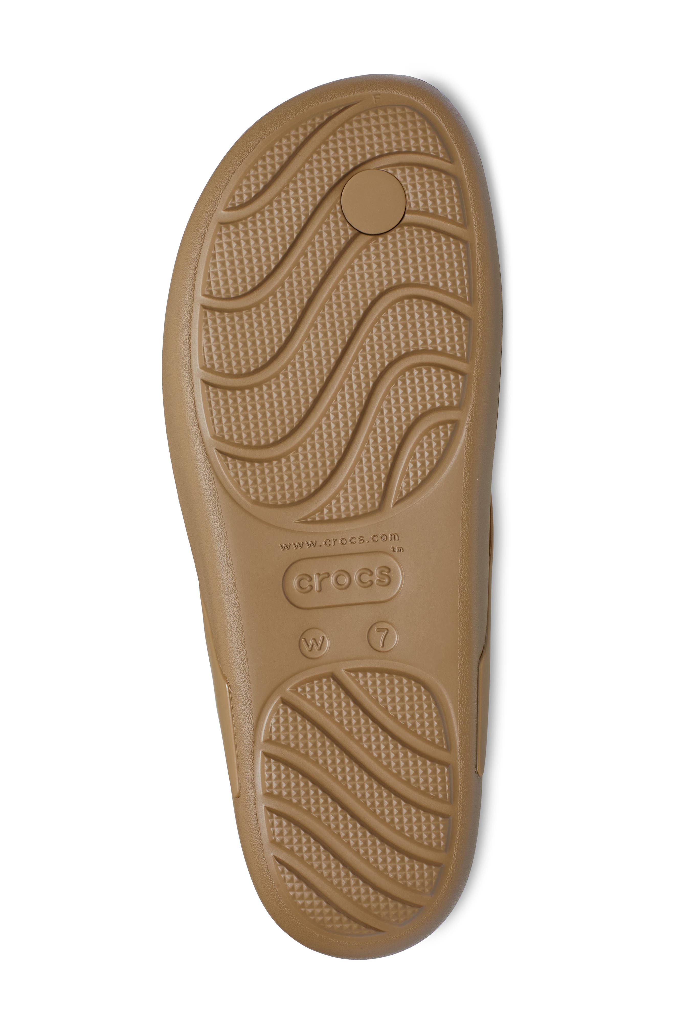 CROCS Splash Flip Flop, Alternate, color, Sepia