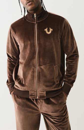 True Religion Big T Mock Neck Zip Bomber Jacket