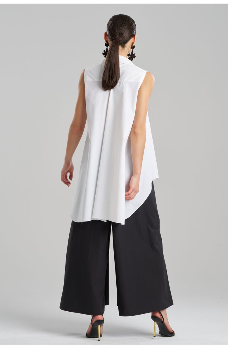 Natori TECHNO POPLIN Sleeveless Trapeze Tunic, Alternate, color, White