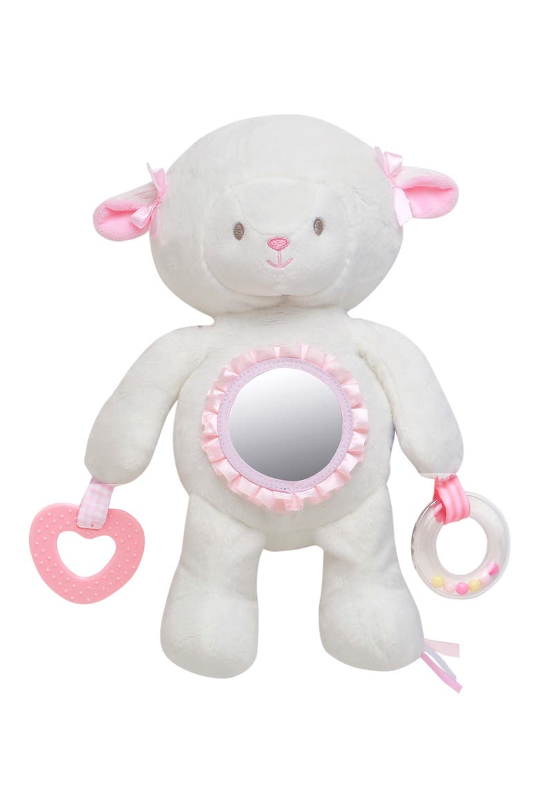 Lamb Mirror Plush Toy, Alternate, color, PINK