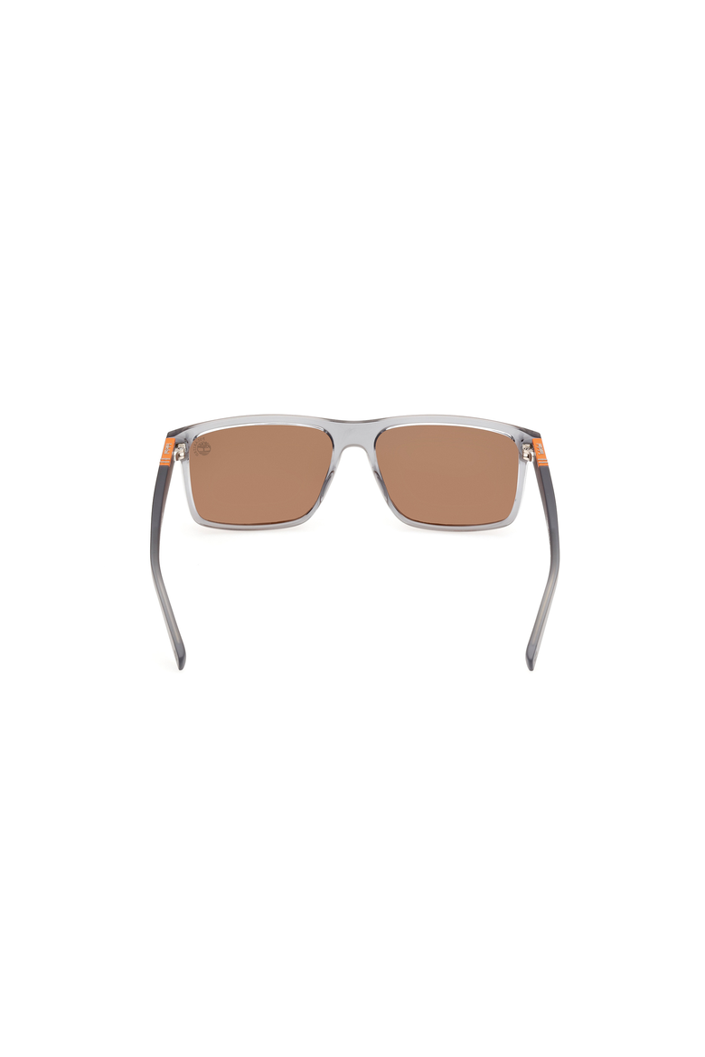 Slim Rectangular Polarized Sunglasses, Alternate, color, Grey / Brown