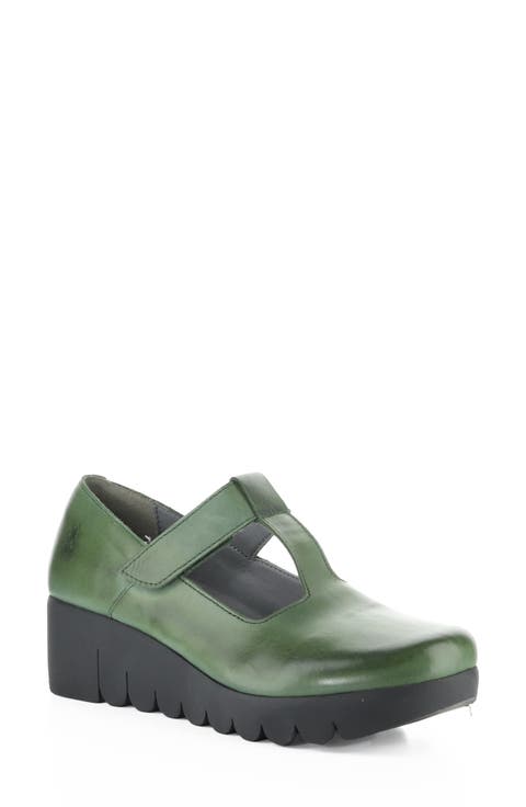 Veka T-Strap Platform Wedge Pump