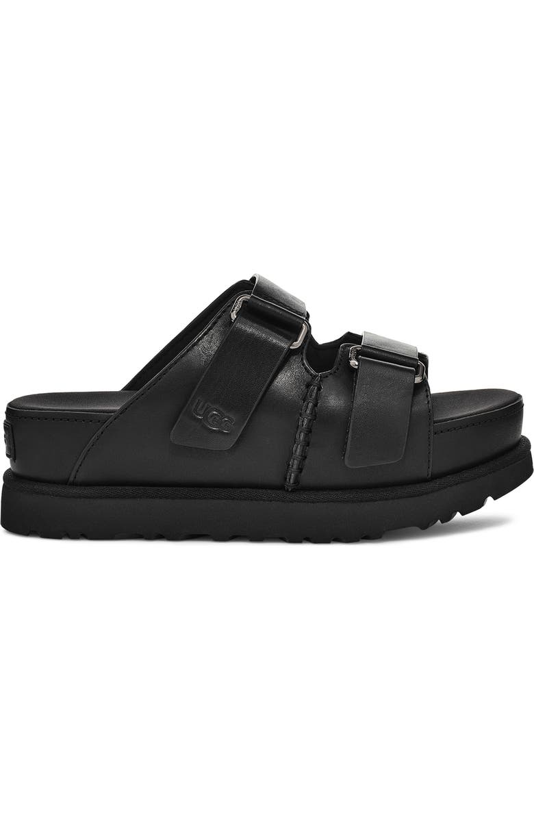 UGG<sup>®</sup> Goldenstar Platform Slide Sandal, Alternate, color, Blk