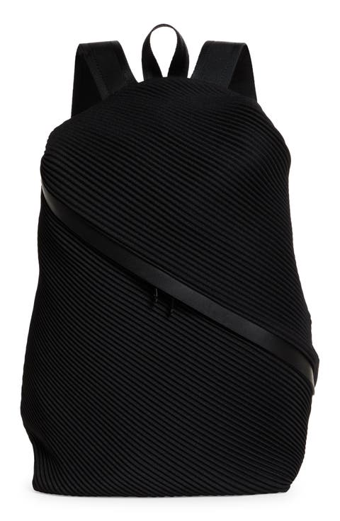 Bias Pleated Backpack