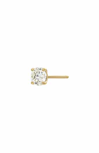 Bony Levy 14K Gold Single Diamond Stud Earring