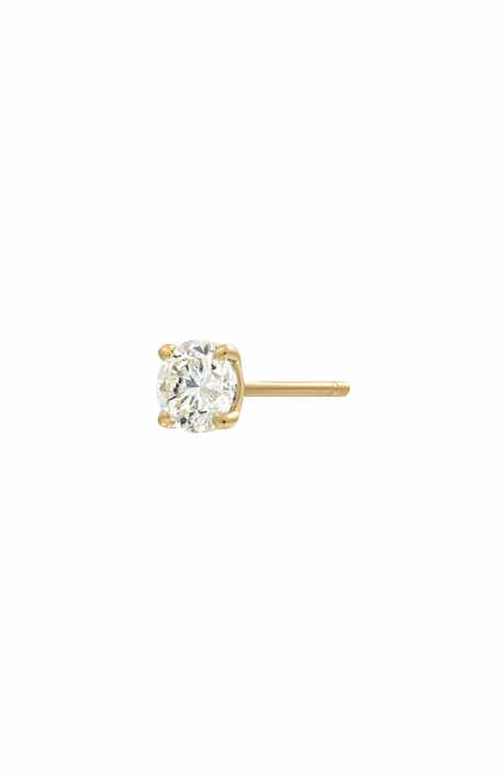 Bony Levy 14K Gold Single Diamond Stud Earring