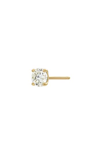 Bony Levy 14k Gold Single Diamond Stud Earring In 14k Yellow Gold