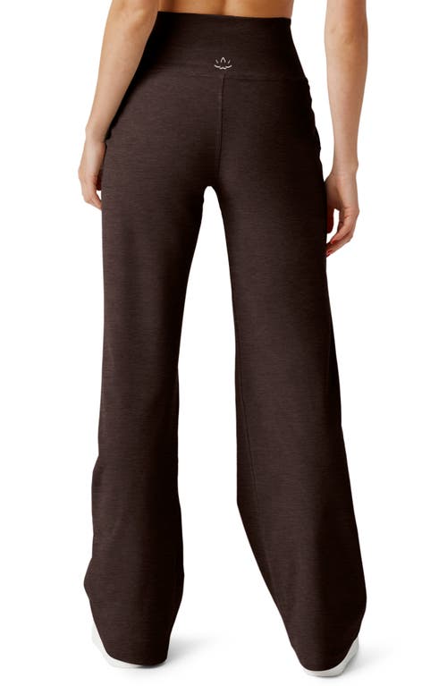 Beyond Yoga Space Dye Wide Leg Pants In Brown