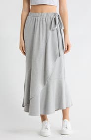 GO COUTURE Wrap Midi Skirt