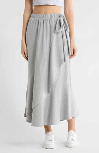 GO COUTURE Wrap Midi Skirt