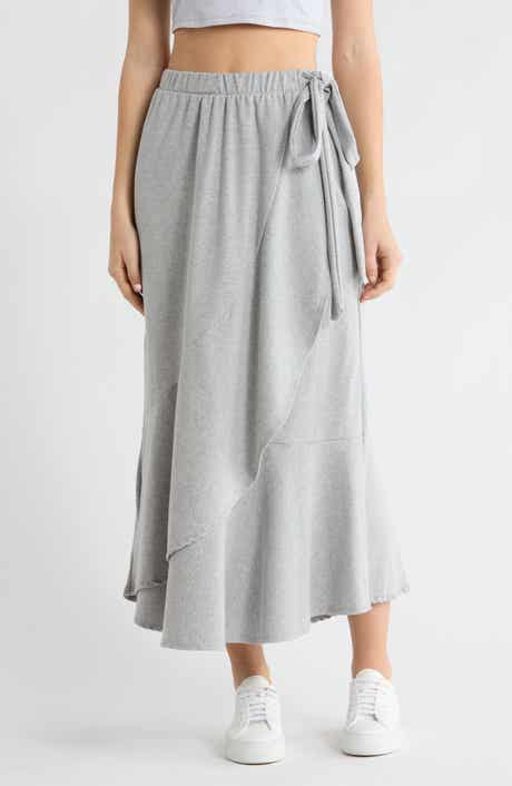 GO COUTURE Wrap Midi Skirt