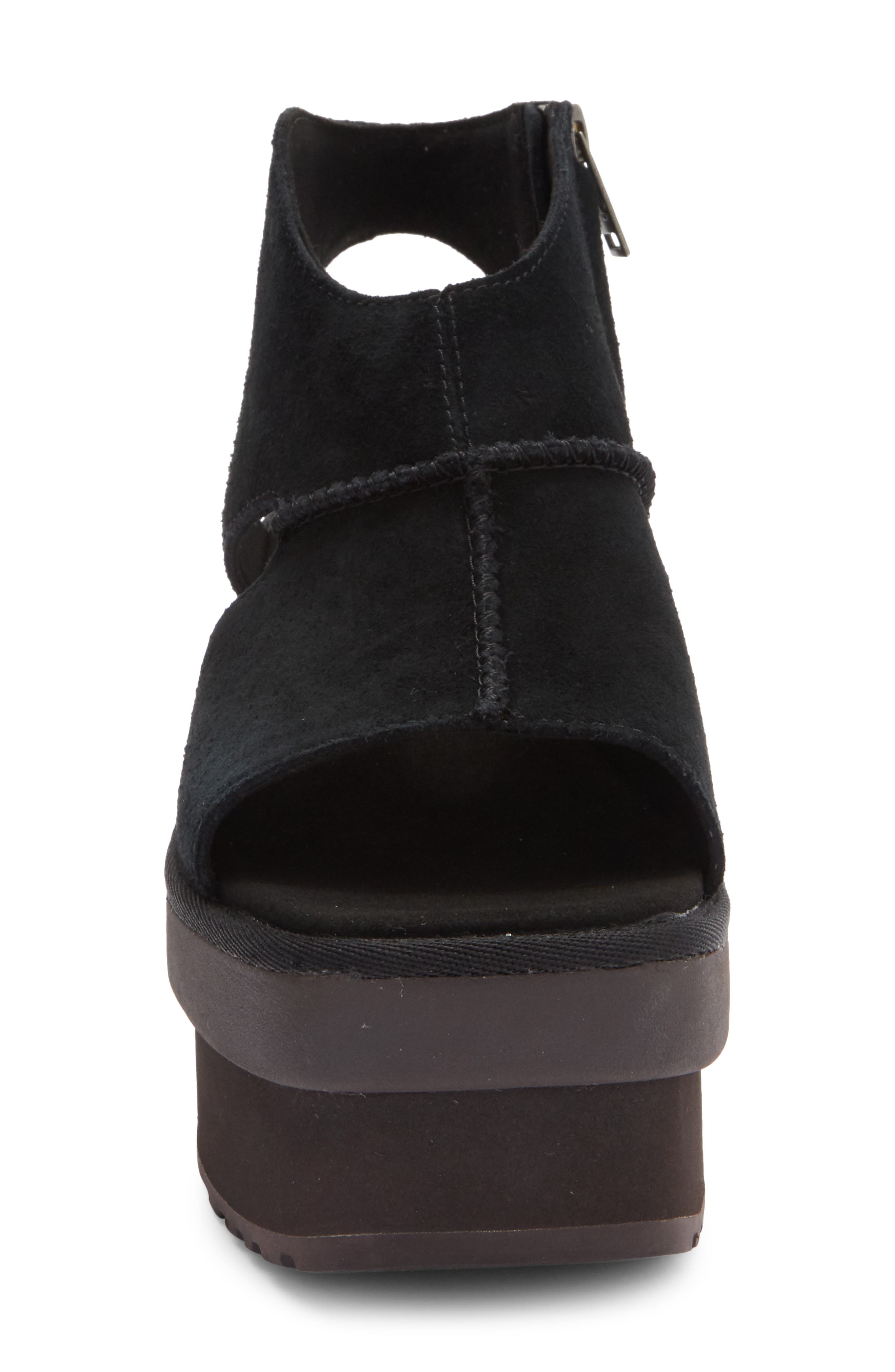 UGG<sup>®</sup> New Heights Platform Sandal, Alternate, color, Black