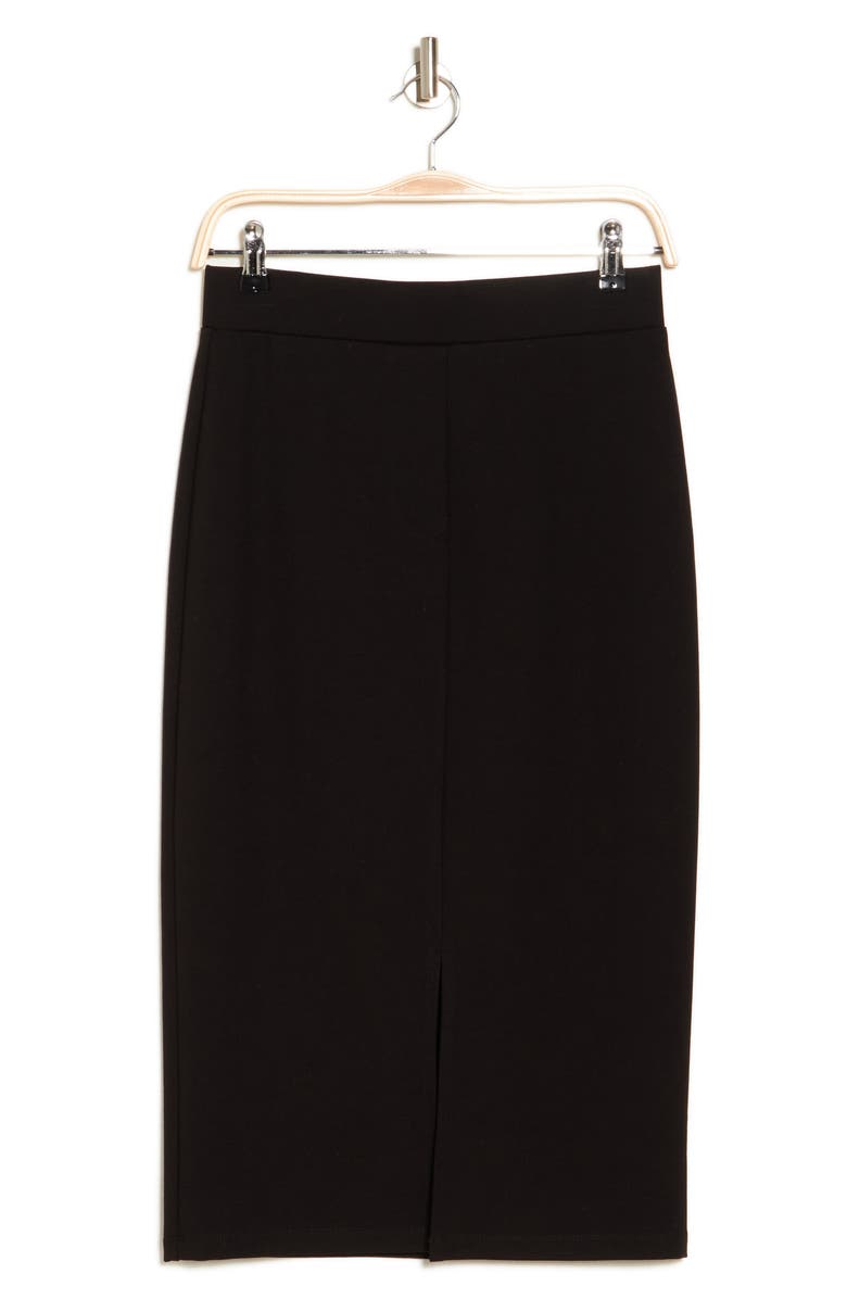 BY DESIGN Kim Ponte Pencil Skirt, Alternate, color, Black