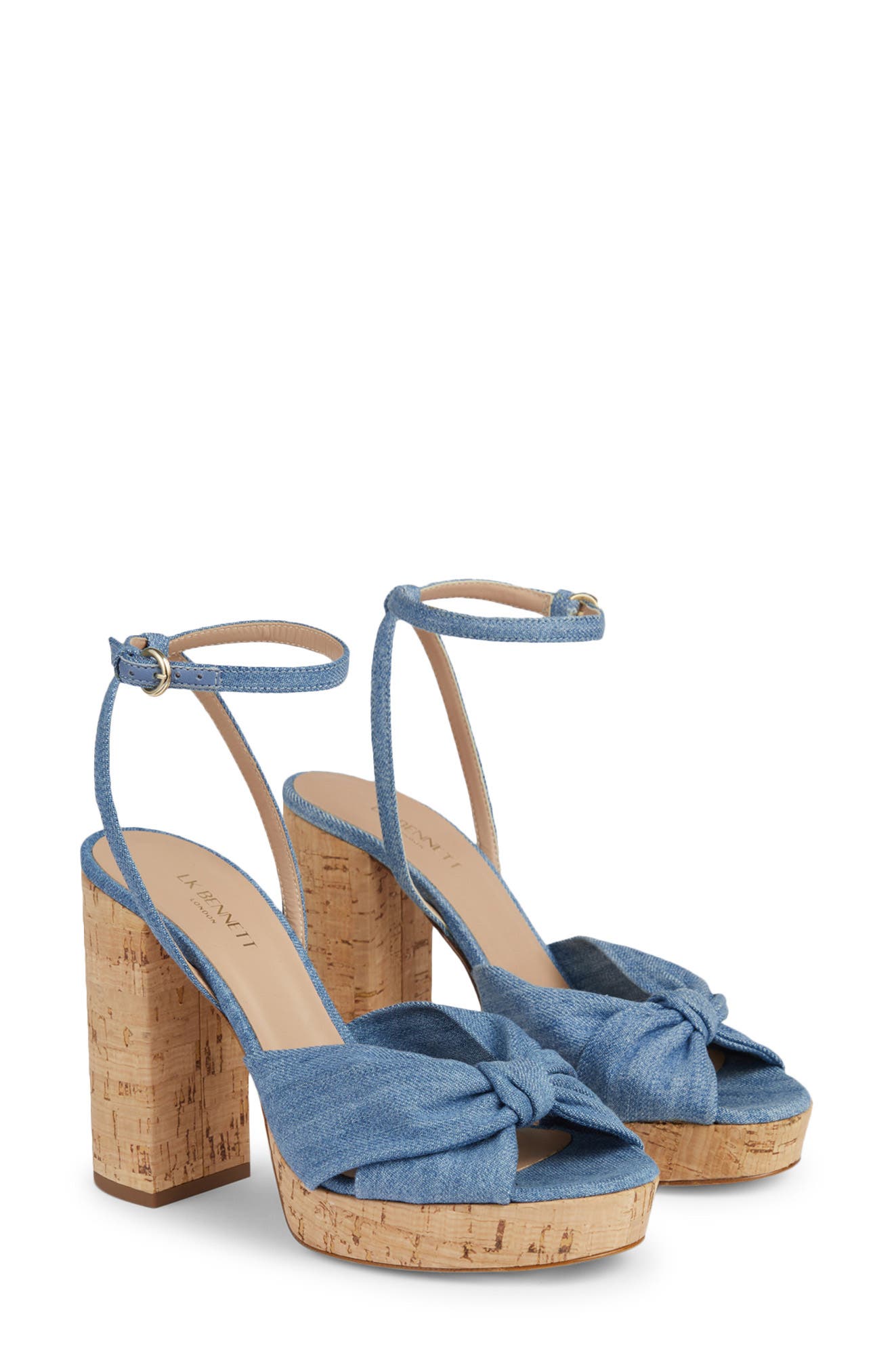 LK Bennett Amanda Espadrille Platform Sandal, Main, color, 