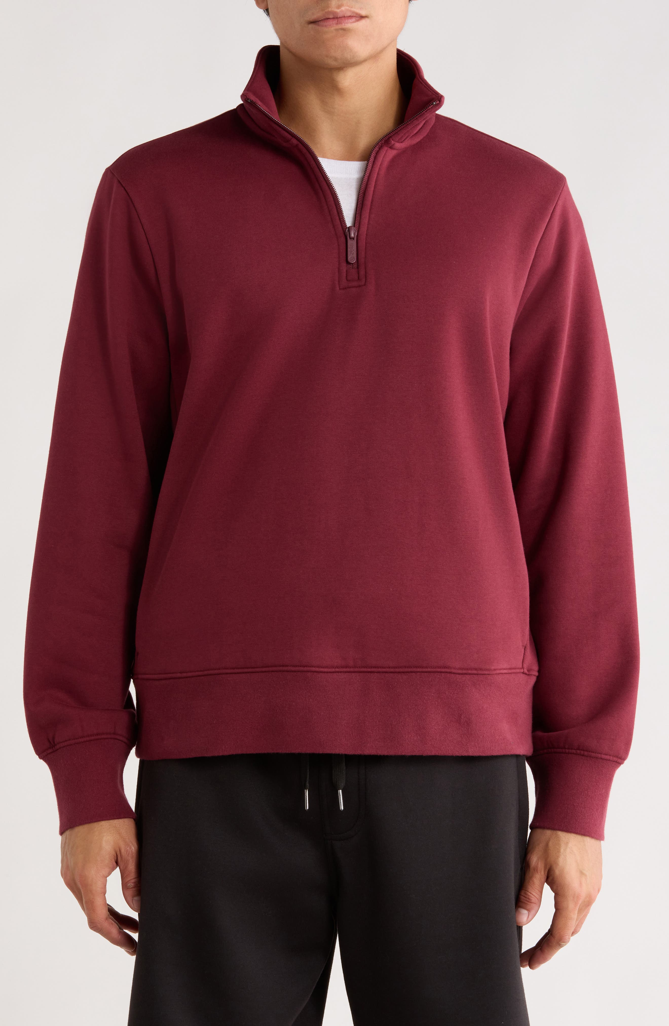 Zella Vital Fleece Quarter Zip Pullover