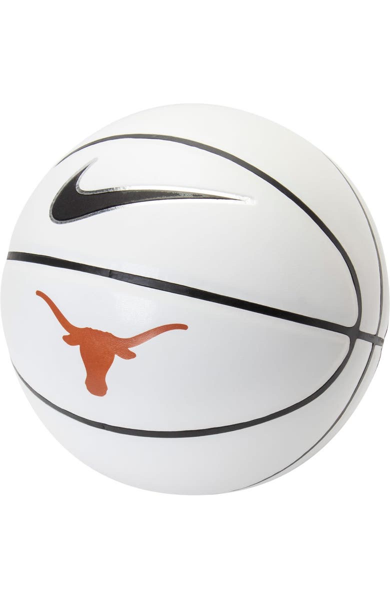 Nike Texas Longhorns Autographic Basketball, Alternate, color, Brown