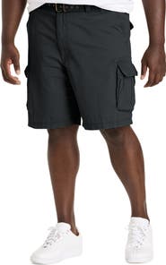 True Nation by DXL Big & Tall Belted Cargo Shorts