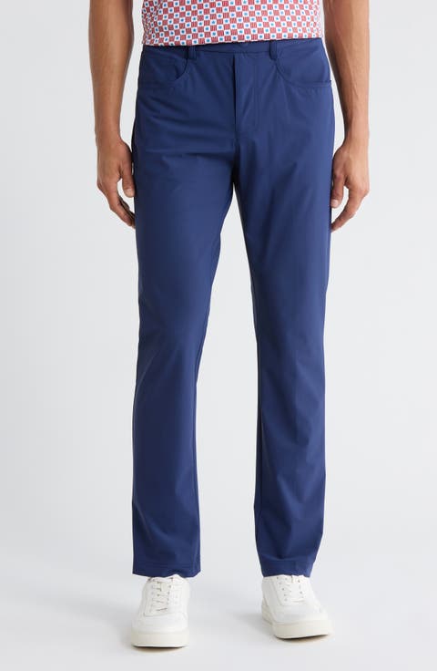 Five-Pocket Straight Leg Pull-On Pants