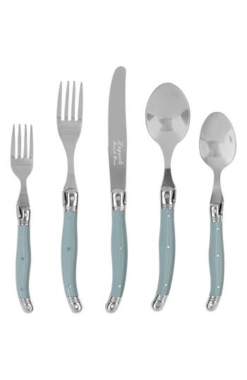 French Home 20-piece Laguiole Connoisseur Flatware Set In Blue