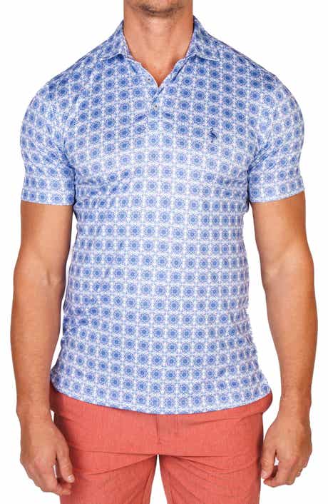 TailorByrd Mediterranean Tile Performance Golf Polo