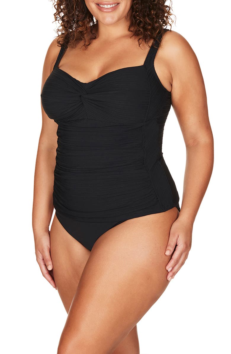 Artesands Aria Botticelli C-, D- & DD-Cup Tankini Top, Alternate, color, Black