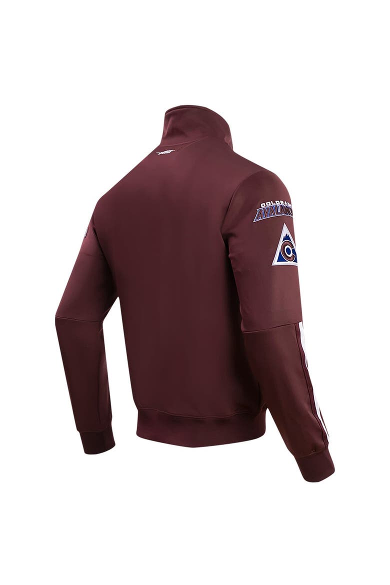 Men's Pro Standard Burgundy Colorado Avalanche Classic Chenille Full-Zip Track Jacket, Alternate, color, Burgundy