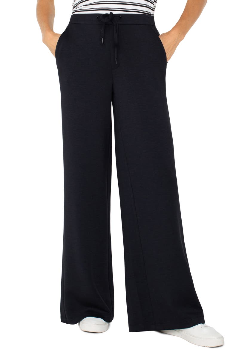 Wide Leg Sweatpants, Alternate, color, BLACK