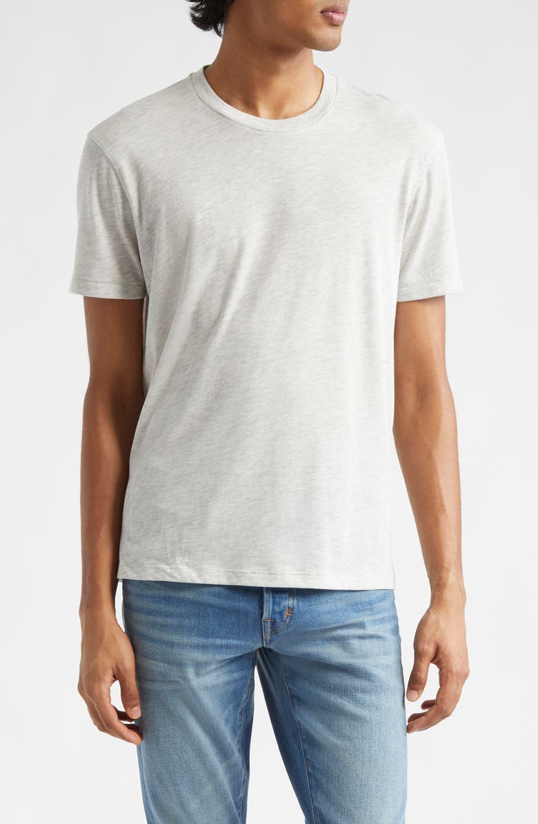 TOM FORD Short Sleeve Crewneck T-Shirt, Main, color, Ig014 Pale Grey