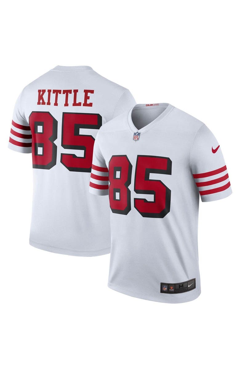 Nike Men's Nike George Kittle White San Francisco 49ers Color Rush Legend Jersey, Alternate, color, 