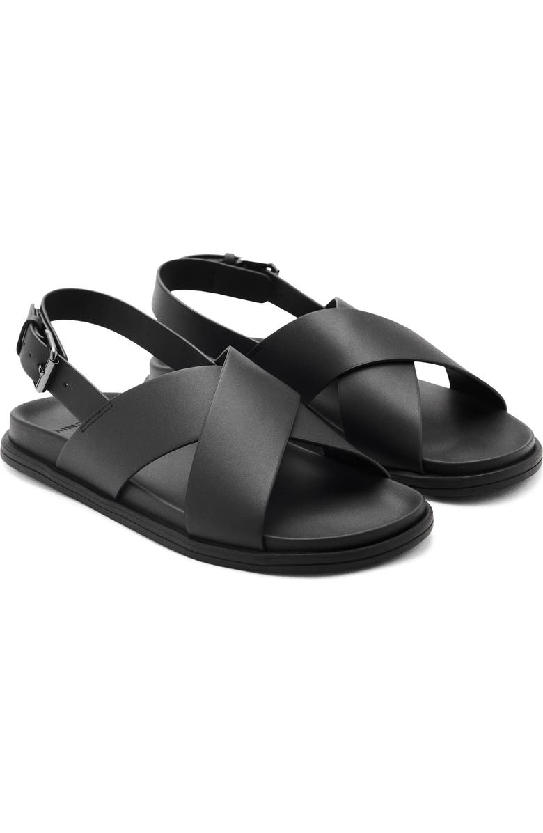 MANGO Crisscross Slingback Sandal, Main, color,